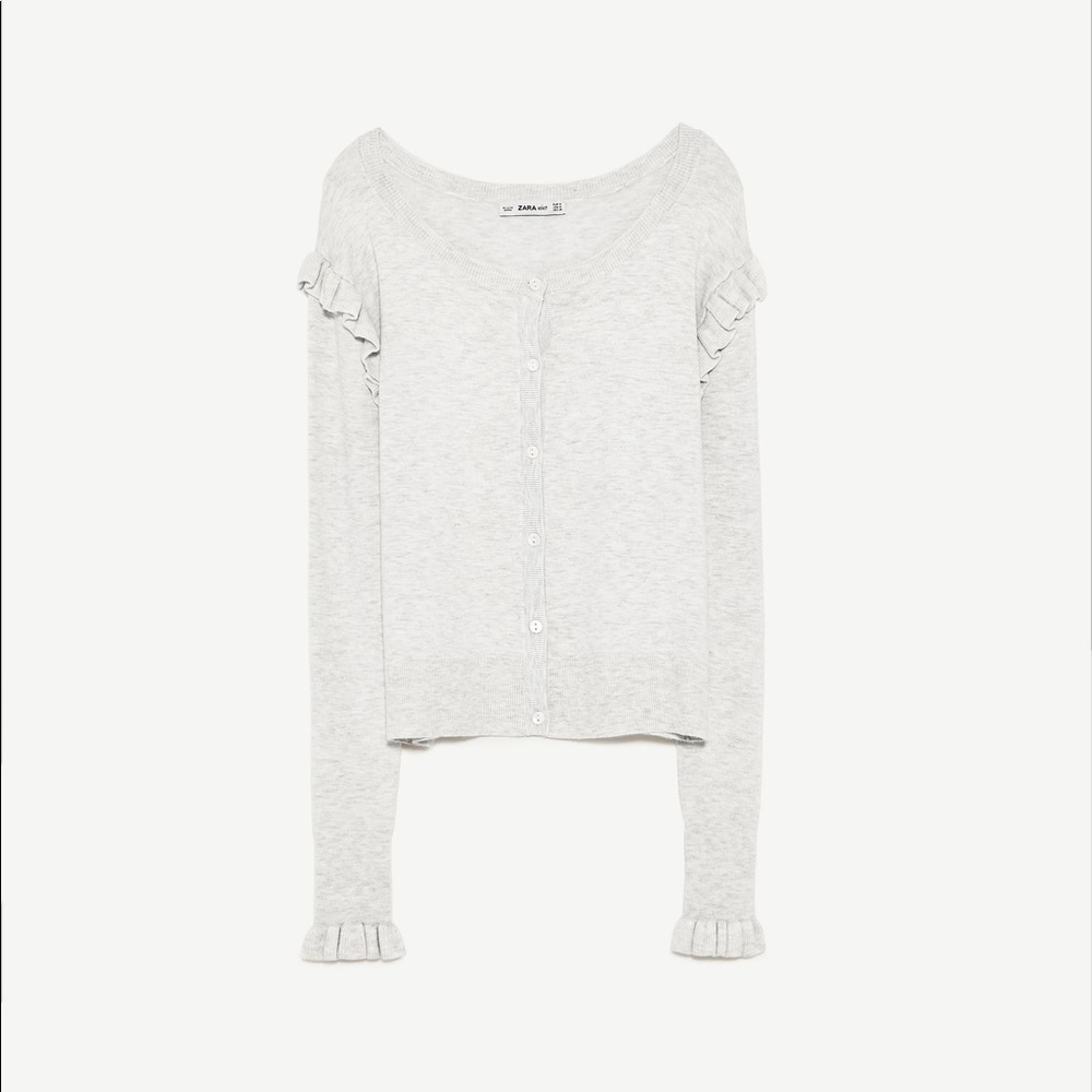 Zara Cardigan With Frills